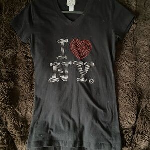 Black 'I Love NY' Kids T-Shirt